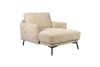 Fauteuil en tissu beige