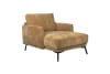 Fauteuil en tissu camel