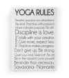 Leinwand 60x40 Yoga-Regeln