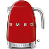 Bouilloire à température réglable 1,7L rouge Smeg