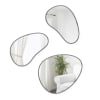 Wandspiegel Set, Moderne Design Spiegel mit Organischer Form, 3er-Set