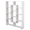 Libreria multiforme a 11 ripiani bianco