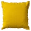 Coussin - jaune en coton 60x60 cm uni