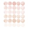 Stickers mureaux en vinyle rondes aquarelle rose et beige