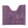 Tapis contour wc 50x45 violet raisin en coton