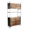 Credenza in pino riciclato marrone