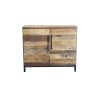 Madia in legno/metallo marrone/nero 100x40x86