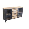 Madia in legno e metallo marrone