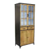 Credenza industriale in acciaio marrone