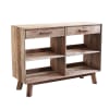 Mobile libreria in pino riciclato marrone 117.8x40x85
