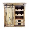 Portabottiglie in legno di mango marrone