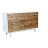 Cassettiera con sei cassetti in legno bianco