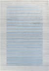 Gestreifter Skandinavischer Teppich Elfenbein/Blau/Grau 120x170