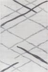 Moderner Skandinavischer Teppich Weiß/Grau 120x170