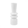 Vase soliflore verre blanc H20cm