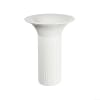 Vase colonne céramique blanc H17cm