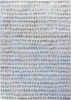 Skandinavischer Teppich mit Punkten Elfenbein/Blau/Grau 200x275
