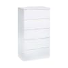 Commode effet bois blanc 60x40 cm