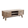 Mobile porta tv con 4 cassetti in legno marrone