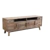 Mobile porta tv con 2 cassetti in legno marrone
