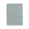 Serviette de bain unie en coton gris Plume 55x100