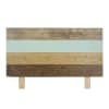 Cabecero de cama de madera de abeto color natural para cama 165 cm