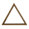 Dreiecksregal aus Fichtenholz, 60 cm, in Braun