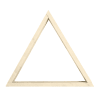 Dreiecksregal aus massivem Fichtenholz, 40 cm, in Beige