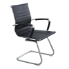 Sedia da ufficio ergonomica in poliuretano nero 60x60x95