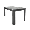 Tavolo da pranzo in pannello di particelle grigio 138x80x74,5 h cm