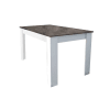 Tavolo da pranzo in pannello di particelle grigio 138x80x74,5 h cm