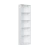 Libreria effetto legno bianco 52x25h180 cm