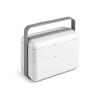 Lunchbox 2 scomparti in polipropilene bianco e grigio