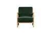 Sessel aus Samt, grün