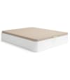 Canapé abatible 150x190 cm tapa tapizada en color blanco