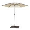 Set Di 2 Basi Per Ombrellone Outsunny - Riempibili Con Acqua O Sabbia, Nero, Ideale Per Giardino
