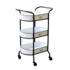 Carrello portavivande in metallo bianco 52 x 44 x 82 h cm