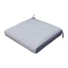 Cuscino per seduta idrorepellente in poliestere grigio 40x40 cm