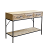 Consolle per ingresso in legno marrone 106 x 76 cm