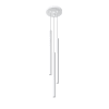 Lámpara colgante blanco acero  alt. 90 cm