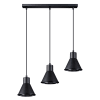 Lámpara colgante negro acero  alt. 120 cm