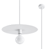 Lámpara colgante blanco acero alt. 105 cm
