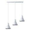 Lámpara colgante blanco acero alt. 120 cm