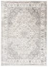 Tappeto da soggiorno classico crema grigio fiori 80x150