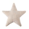 Cuscino stella in cotone beige 54x54