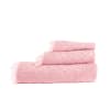 Juego 3 toallas medallón 550 gr/m2 rosa 100% algodón
