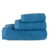 Juego 3 toallas lisas 600 gr/m2 azul oscuro 100% algodón