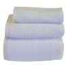 Juego 3 toallas rizo 550 gr/m2 blanco 100% algodón