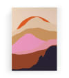 Peinture sur toile 60x40 imprimé HD Coucher soleil dans les montagnes