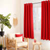 Rideau uni isolant et thermique polyester rouge 140x180 cm